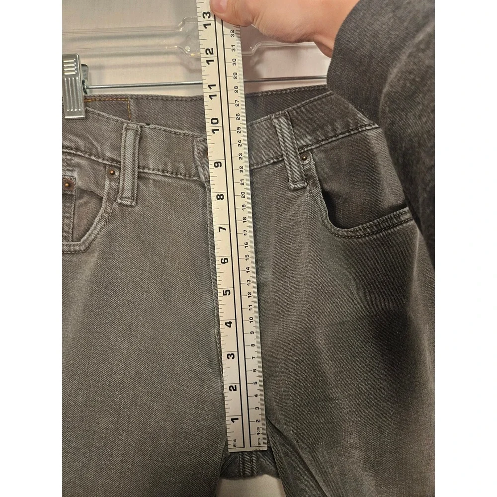 Levis 512 Slim Taper Jeans Mens 30x30 Washed Black Grey Denim 28833-0108